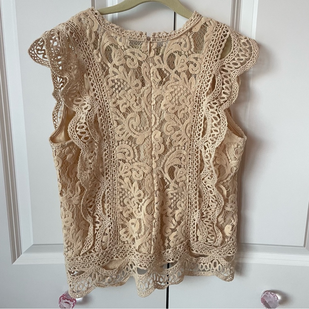 Altar’d state lace cream top
